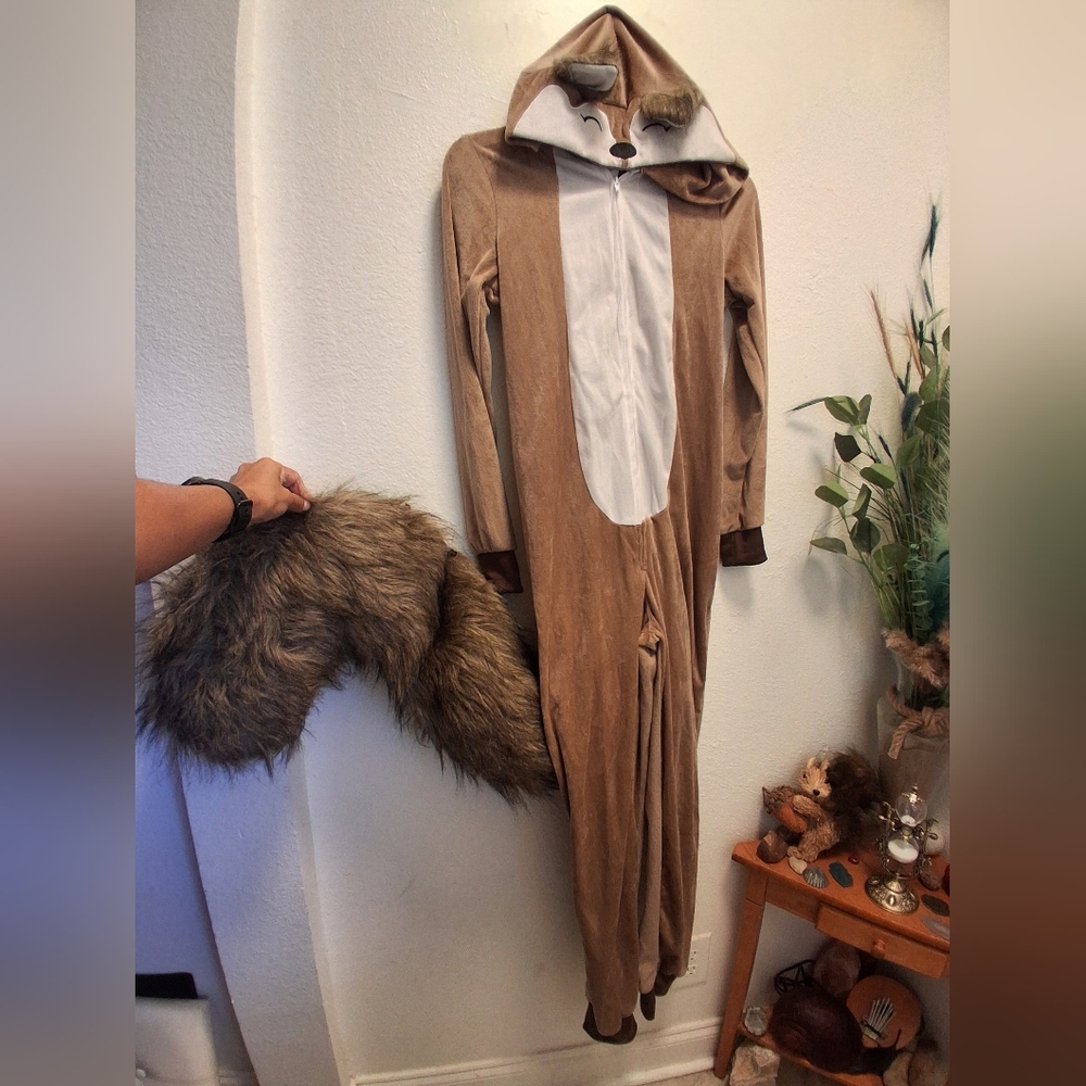 Scampering Squirrel Adult Deluxe Costume Onesie